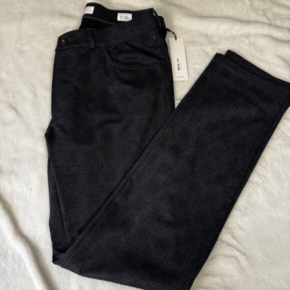 Brax Mens Chuck Modern Fit Blue Check 34/34 NWT Wonderful!!K - Picture 1 of 12